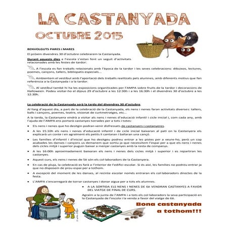 Castanyada pares 2015