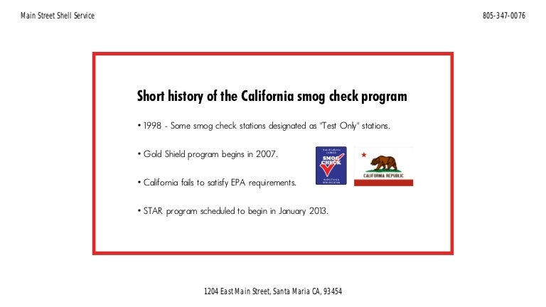 Smog Check History >> A Short History Of The California Smog Check Program Smog Check History >> A Short History Of The California Smog Check Program