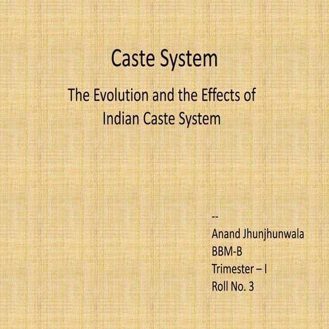 Caste system