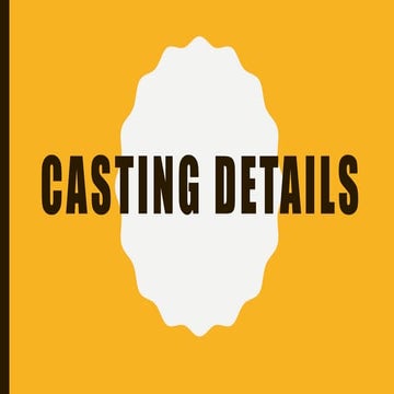 Casting details
