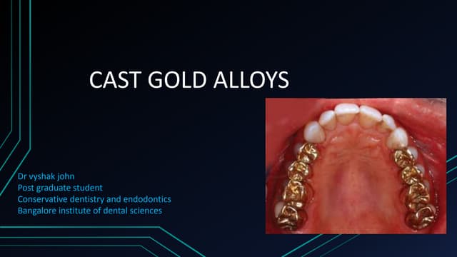 5 Oz Gold Color Casting Non-Precious Alloy, Type 2 Restorations, Gold Alternative For Dental Lab