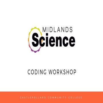 Castlepollard Community College Coding Workshop