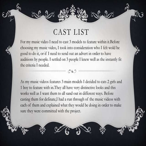 Cast list