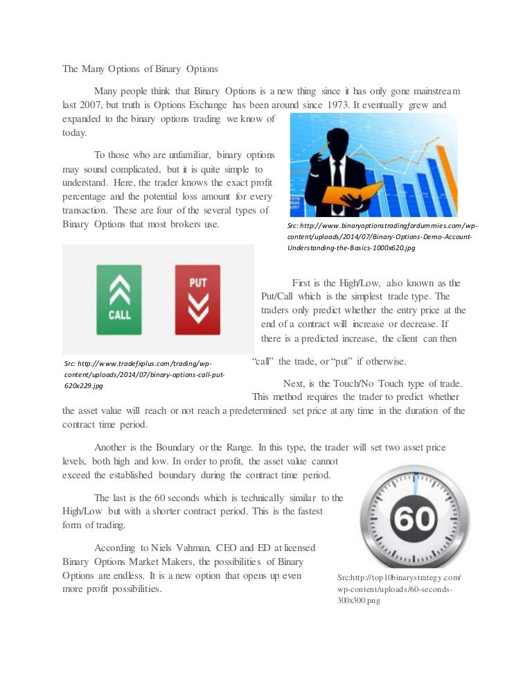 Australian Binary Options Brokers – an Overview