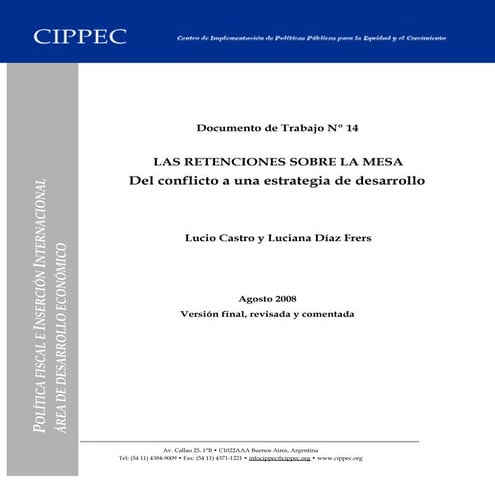 Retenciones Y Conflicto del Campo Argentina 2008 | PPS