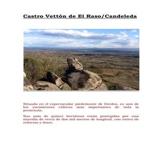 Castro Celta Vettón de el Raso/Cand...