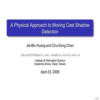 A Physical Approach to Moving Cast ...