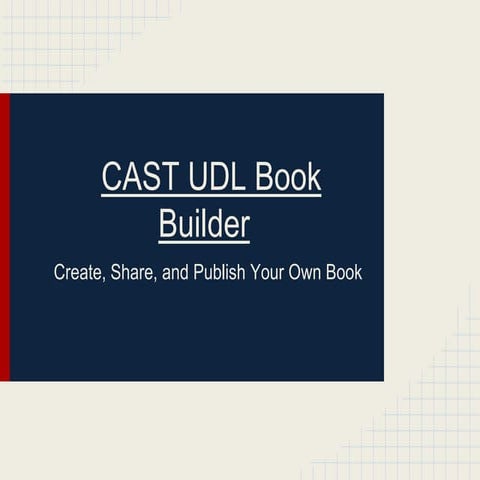 Cast udl book builder