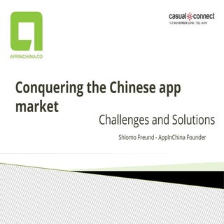 Conquering the Chinese App Market –...