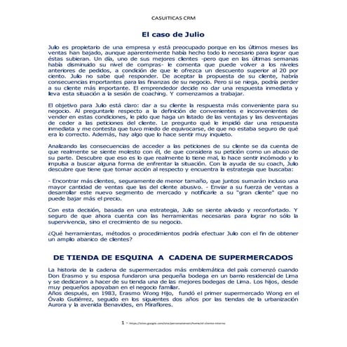 Curso Clase de Gestión de relación con el cliente - CRM  02-2