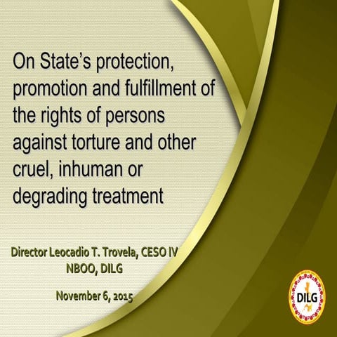 Ugnayang Bayan 2015 - Convention Against Torture (CAT)