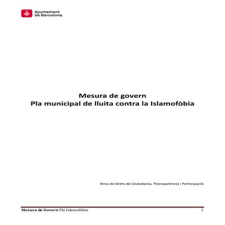 Pla municipal de lluita contra la islamofòbia