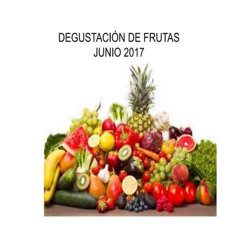 Cata de frutas presentación