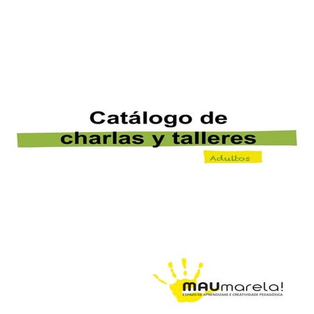 Catálogo actividades adult@s