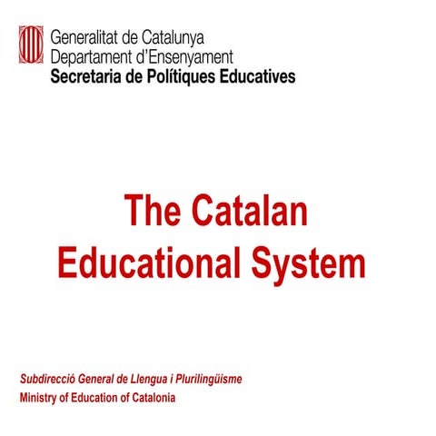 Catalan educational system