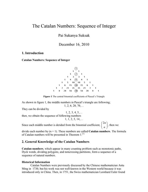 Catalan number edit