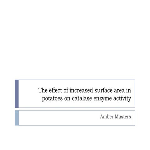 Catalase lab example | PPTX