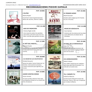 Recomanats ficció català 2014