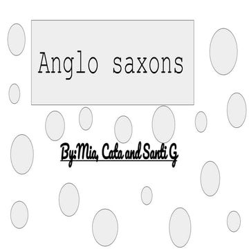 the anglo saxons