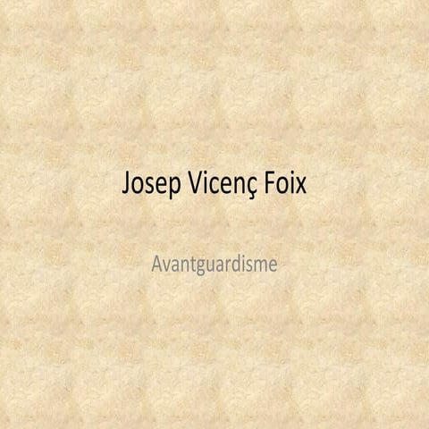 Català Josep Vicenç Foix