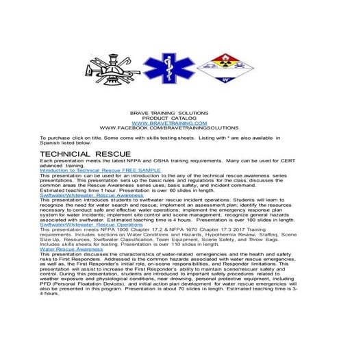ICE RESCUE AWARENESS NFPA COMPLIANT | PPTX