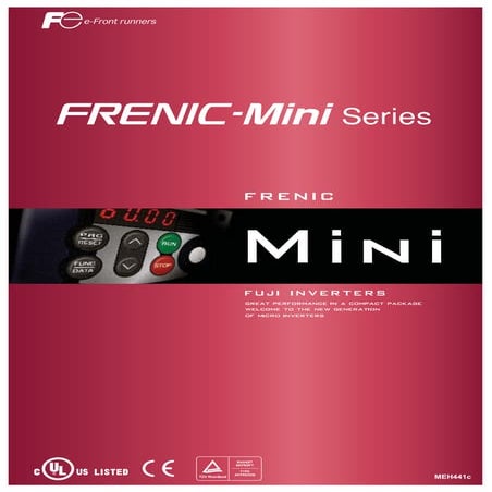 Catalog Biến tần Frenic MINI mới nhất 2019
