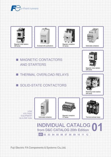 Catalog contactor fuji-electric Mới Nhất - Hạo Phương