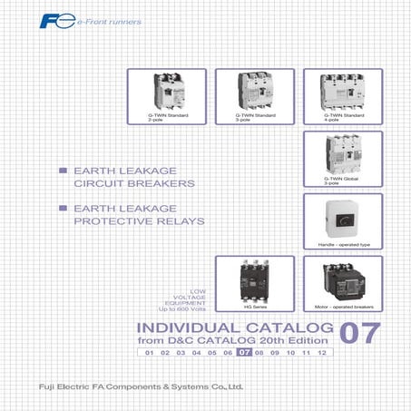 Catalog ELCB Fuji Electric dòng G-TWIN Mới Nhất