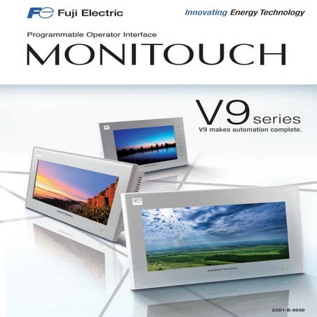 Catalog màn hình cảm ứng (HMI) Fuji Electric dòng V9