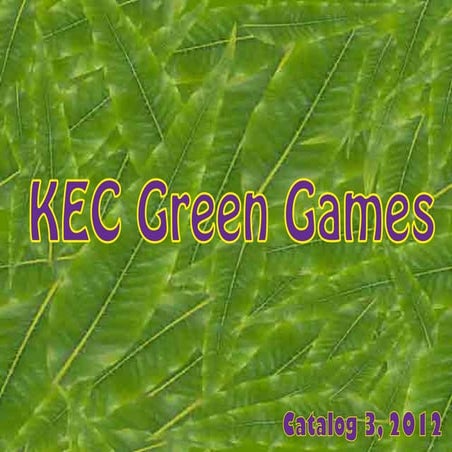 KEC Green Games Catalog 3