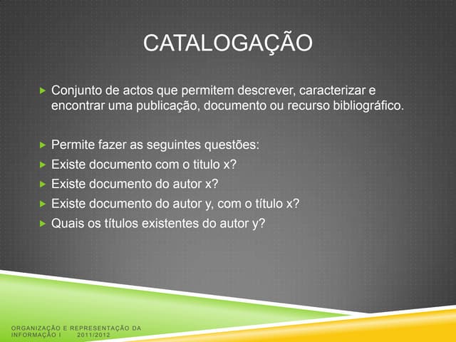 Catalogação