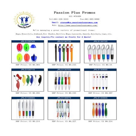 Catalog Ballpoint Pen Steven | PDF