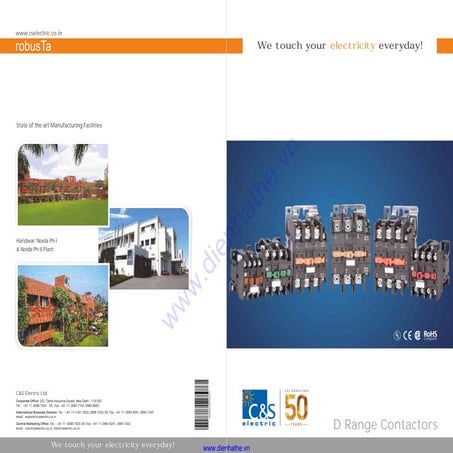 Catalog cs contactor d range | PDF