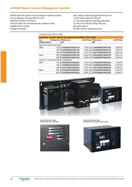 Cataloge schneider acb masterpact | PDF