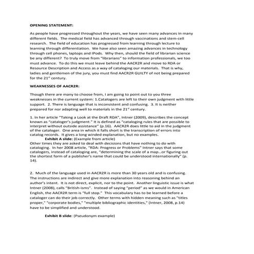 Cataloging group presentation script