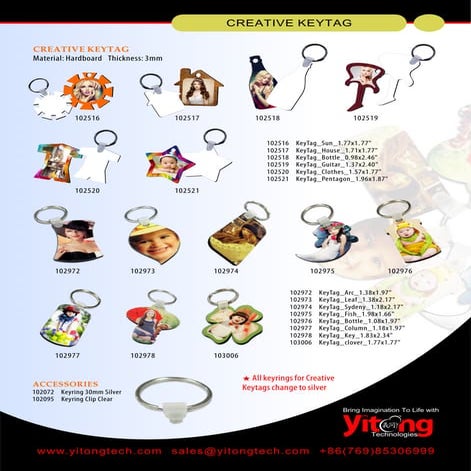 Sublimation Keytag/Keychain