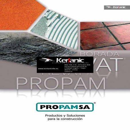 Catalogo 2016 Propamsa cementos cola borada