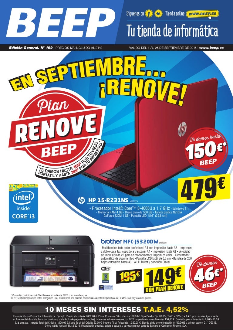 Catálogo de ofertas BEEP Septiembre 2015