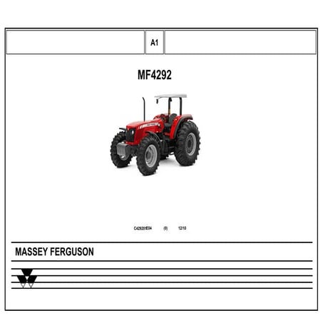 MASSEY FERGUSON MF390 TRACTOR Service Repair Manual | PDF