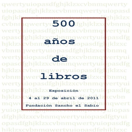 500 años de libros
