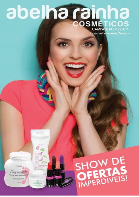 Revista abelha rainha cosméticos campanha 01/2017