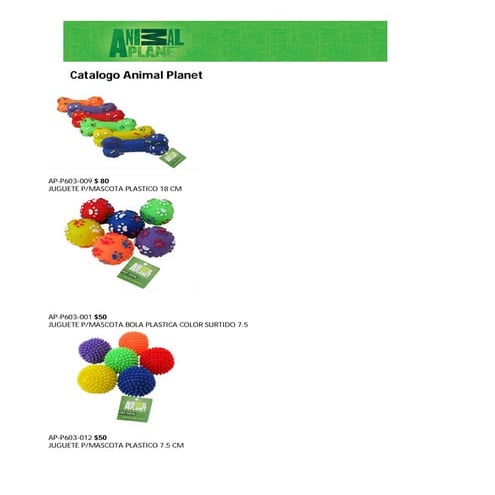 Catalogo animal planet publico