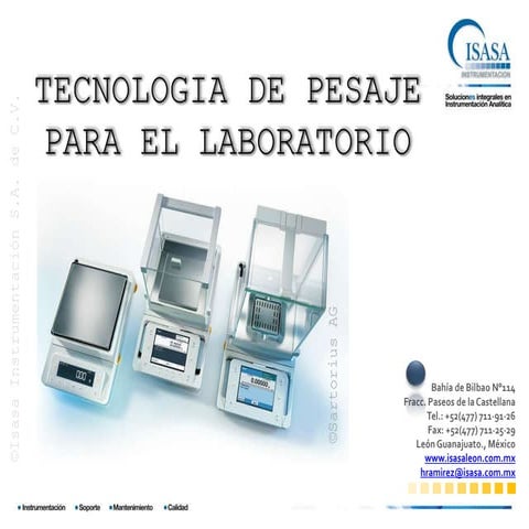 Catalogo balanzas sartorius