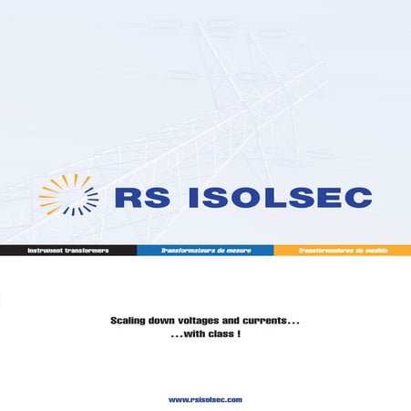 Catalogo de transformadores de medida y protección