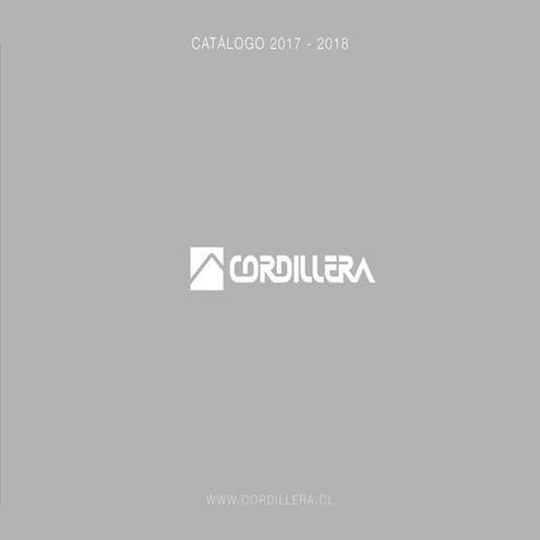 Catalogo cordillera 2017 2018