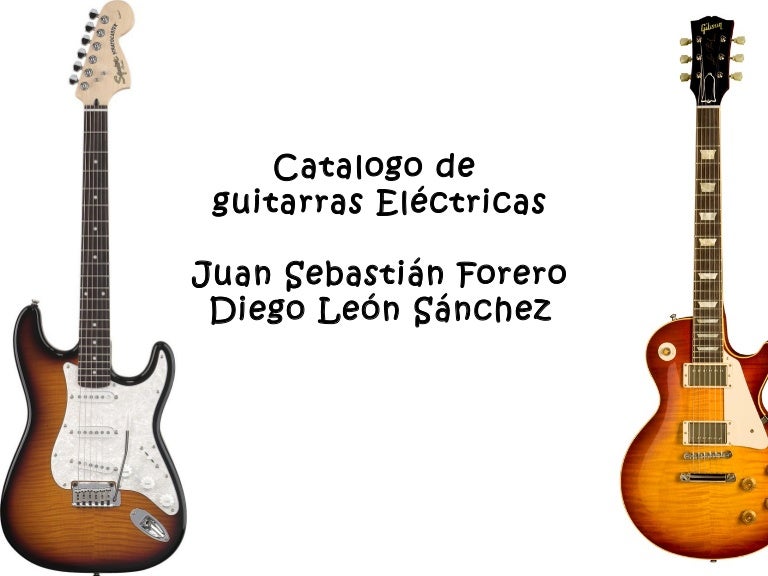 Catalogo de guitarras electricas