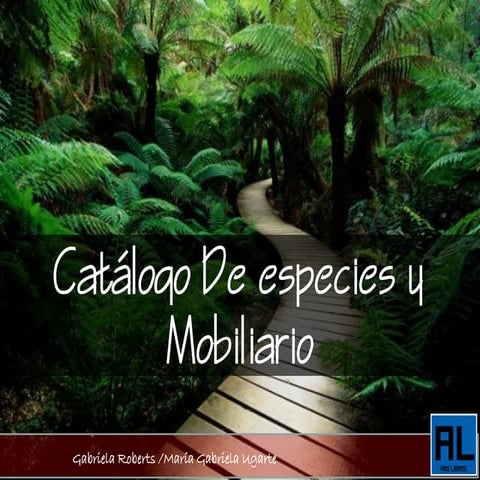 Catalogo de especies y mobiliario   