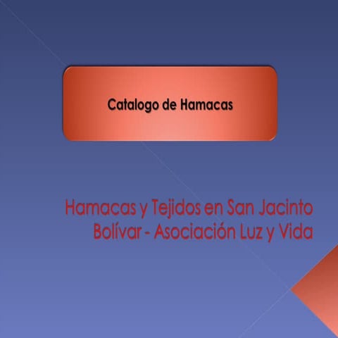 Catalogo de Hamacas