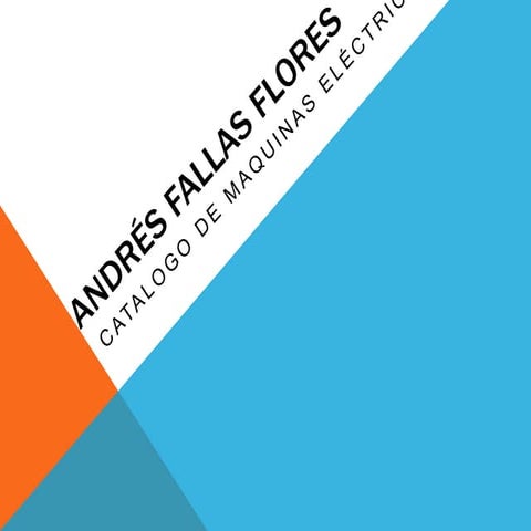 Catalogo de maquinas electricas