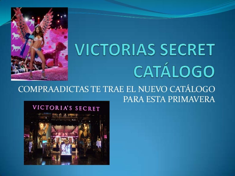 VICTORIAS SECRET CATÁLOGO VARIOS